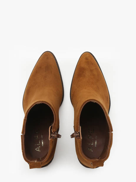 Enkellaarsjes Met Hak Uit Leder Alpe Bruin women 54511101 ander zicht 3